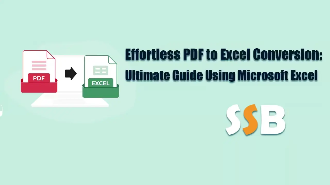 Convert PDF to Excel using Microsoft Excel | Smart Study Blog ...